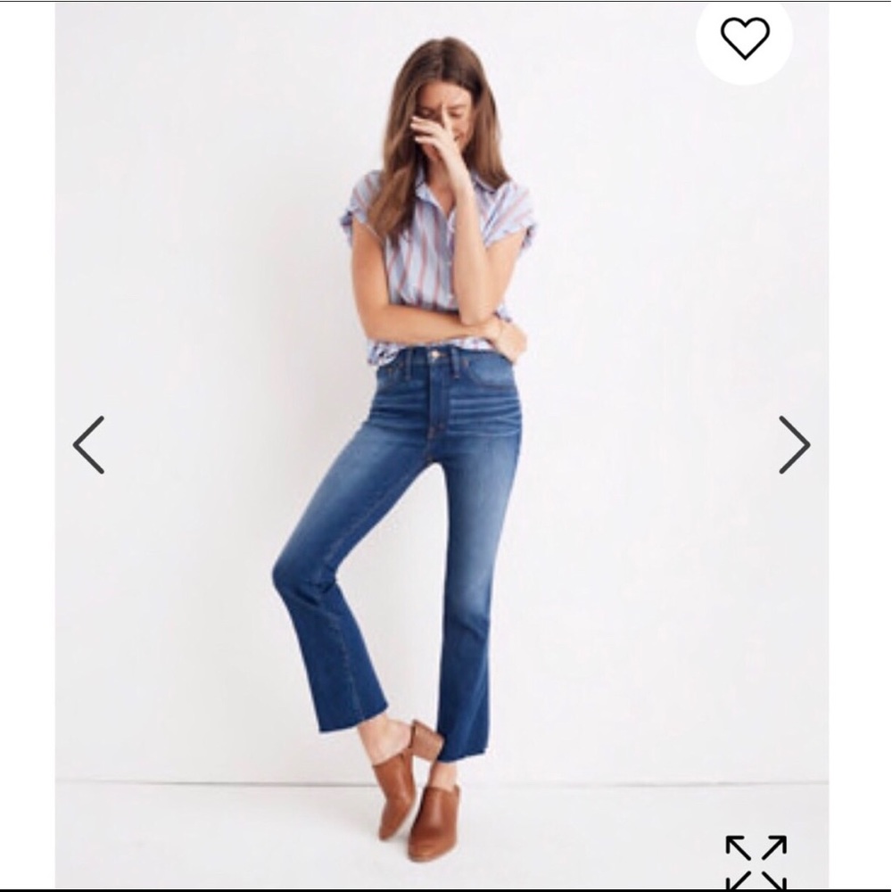 Madewell Cali Demi Boot Jeans- Marco Wash